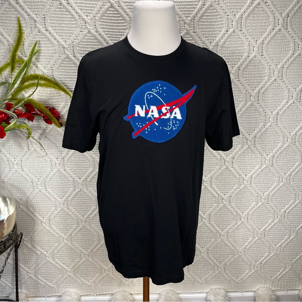 NWT SOUTH POLE | NASA Logo Graphic Men's Cotton T-Shirt‎ Black L